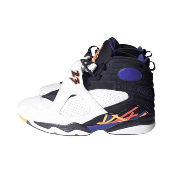 NIKE Air Jordan 8 Retro \'Three Peat\' Basketball Shoes Size 13